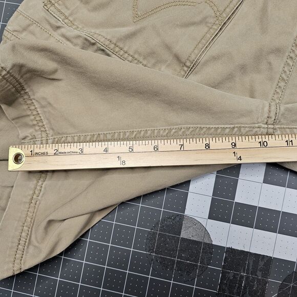 Levis Cargo Shorts Mens 36x10 Tan Baggy Loose Y2K 90s Streetwear Skater Preppy - Picture 13 of 14